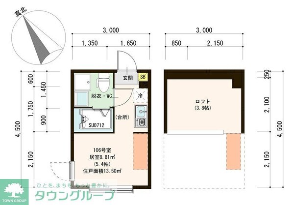 ソラーレ西大泉の物件間取画像